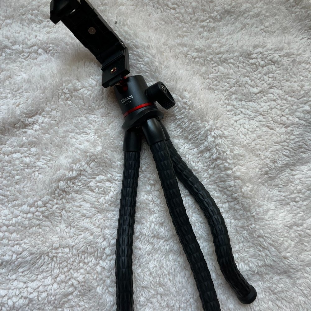 Ulanzi Phone/Camera Tripod with Holder & Cold Shoe Mount